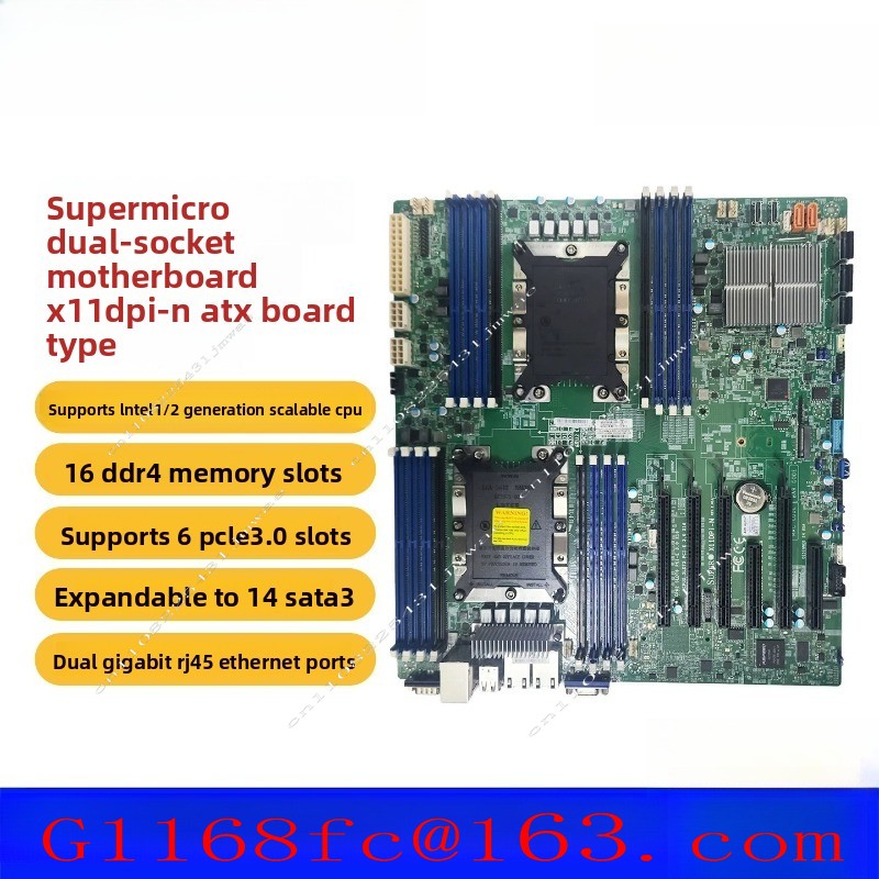 C621 Dual Cpu Motherboard - 고품질 전문가용 X11DPI-N 듀얼 서버 마더보드