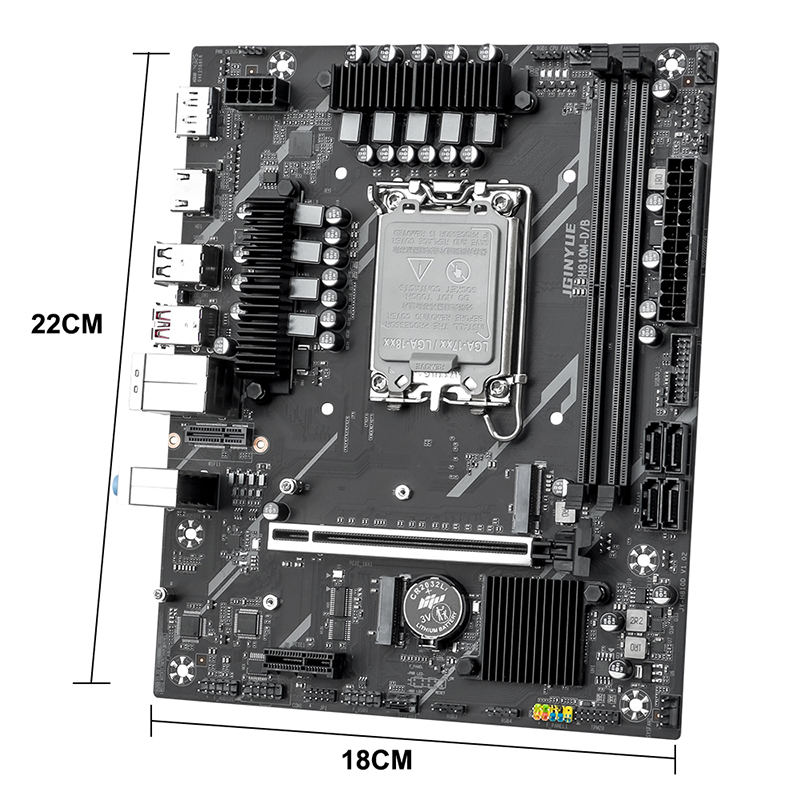 Lga1851 Gaming Motherboard - JGINYUE H810M-D/B M-ATX 게이밍 PC 마더보드