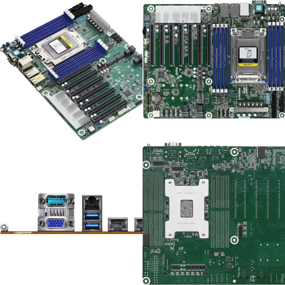 Dual Socket Sp3 Epyc Motherboard - 오리지널 ASRock Rack ROMED8-2T EPYC 7003