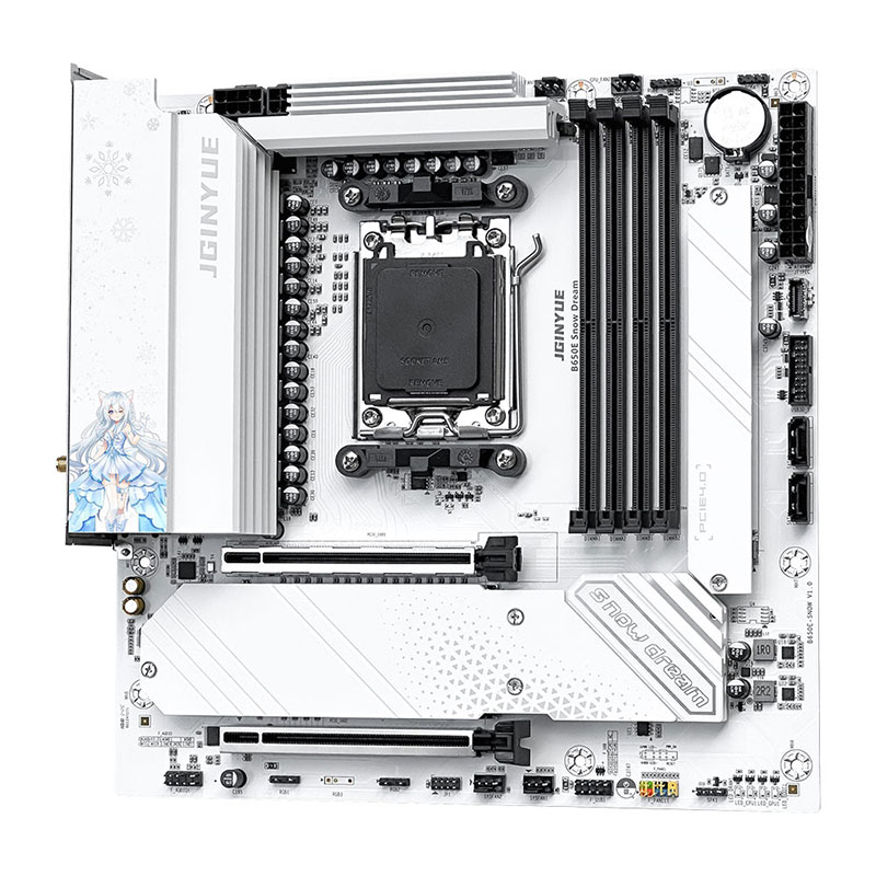 JGINYUE B650E 스노우 드림 AM5 MATX  - Am5 Micro Atx Pcie 5.0 Motherboard 리뷰 및 가격